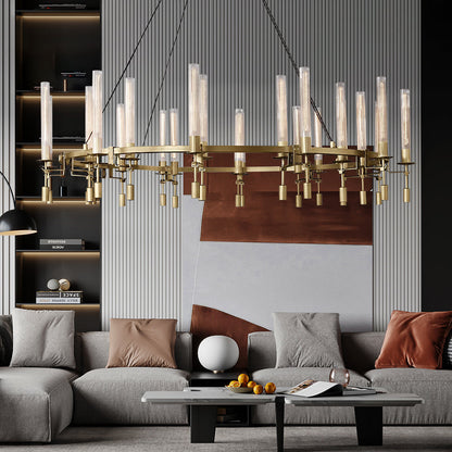 Fontanelle Round Chandelier 70"