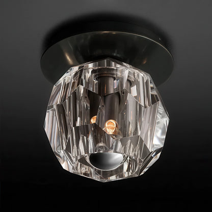 Boule De Cristal Glass Flushmount