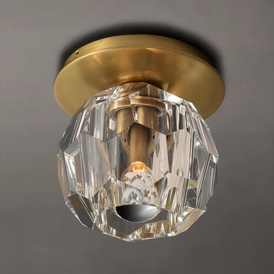 Boule De Cristal Glass Flushmount