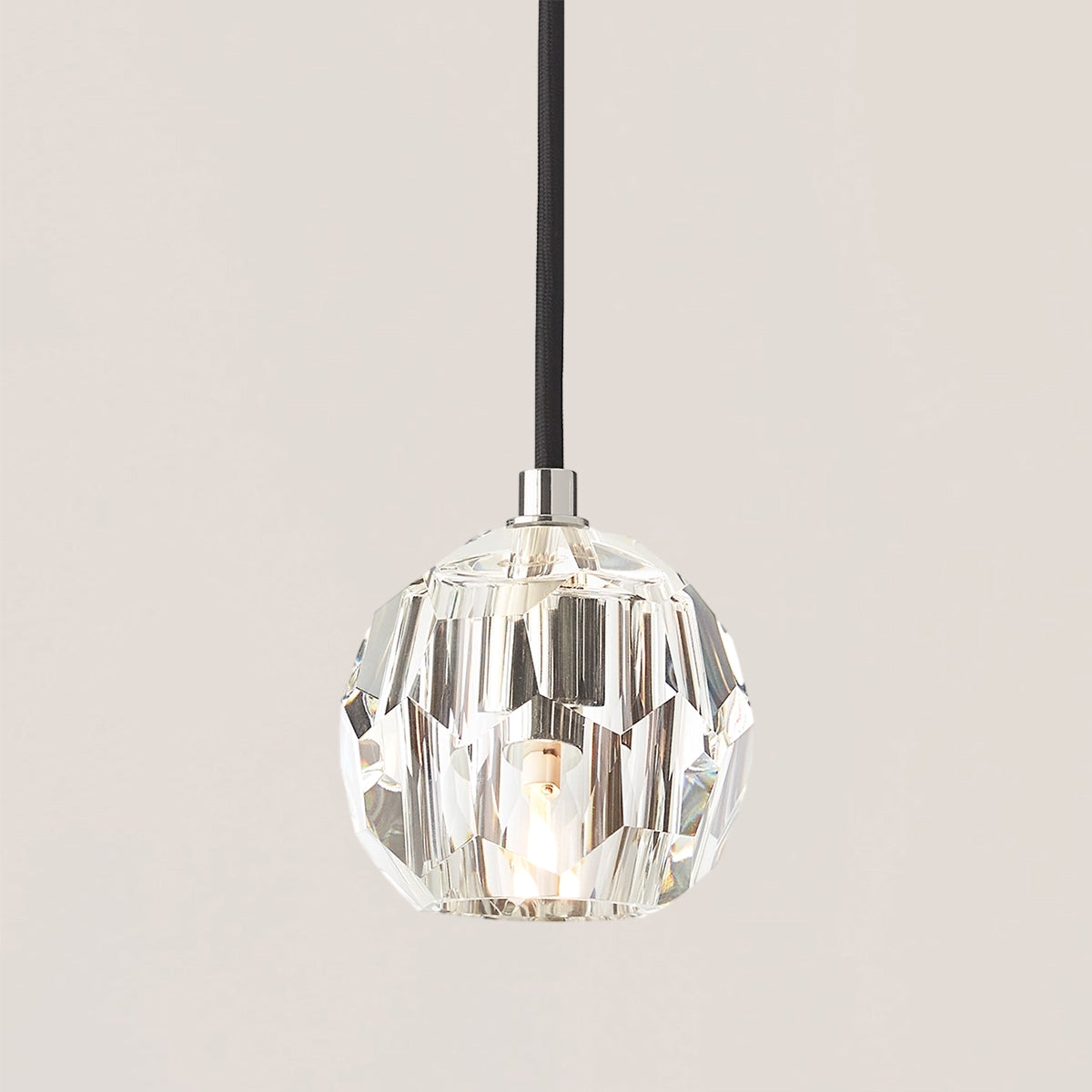 Boule De Crystal Rod Pendant Light
