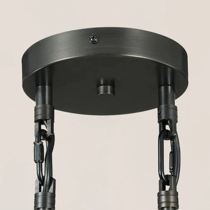 Raindrop Rod Round Chandelier