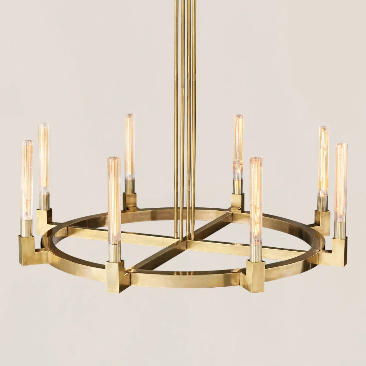 Cannele Glass Round Chandelier