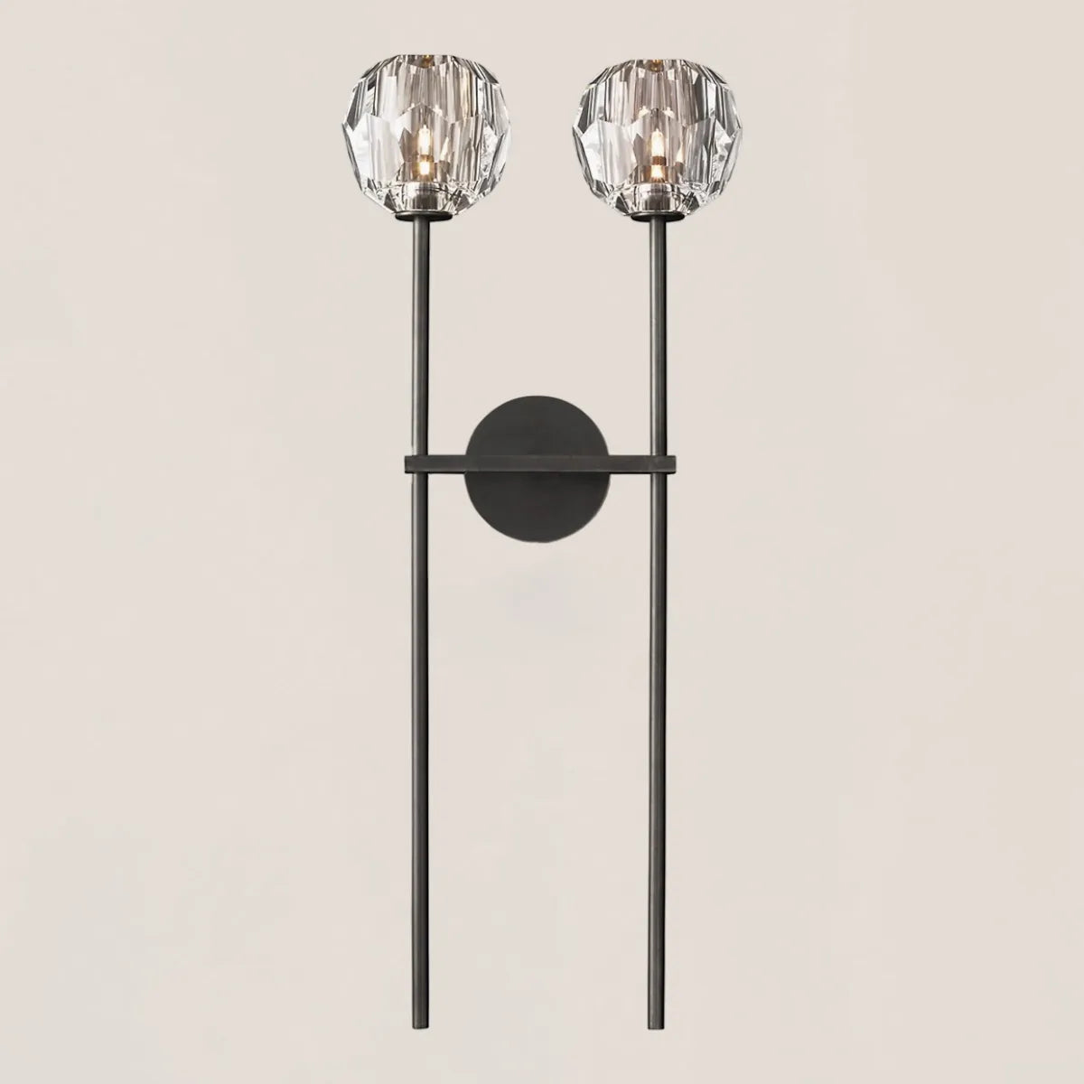 Boule De Crystal Double Grand Wall Sconce
