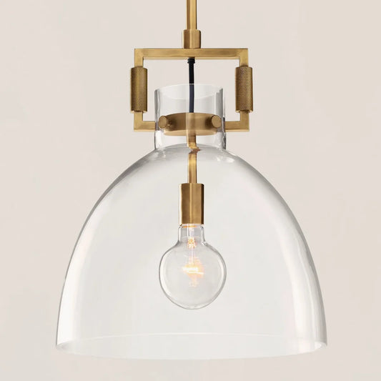 Machinist Glass Cloche Pendant