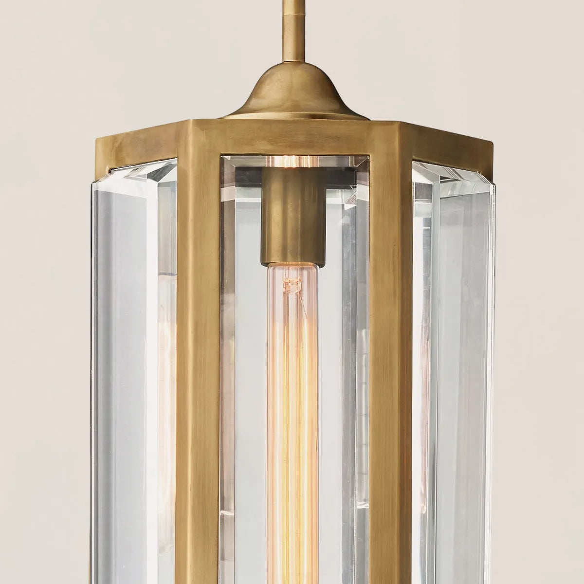 Chevalier Brass Crystal Pendant