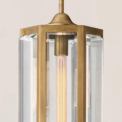 Chevalier Brass Crystal Pendant