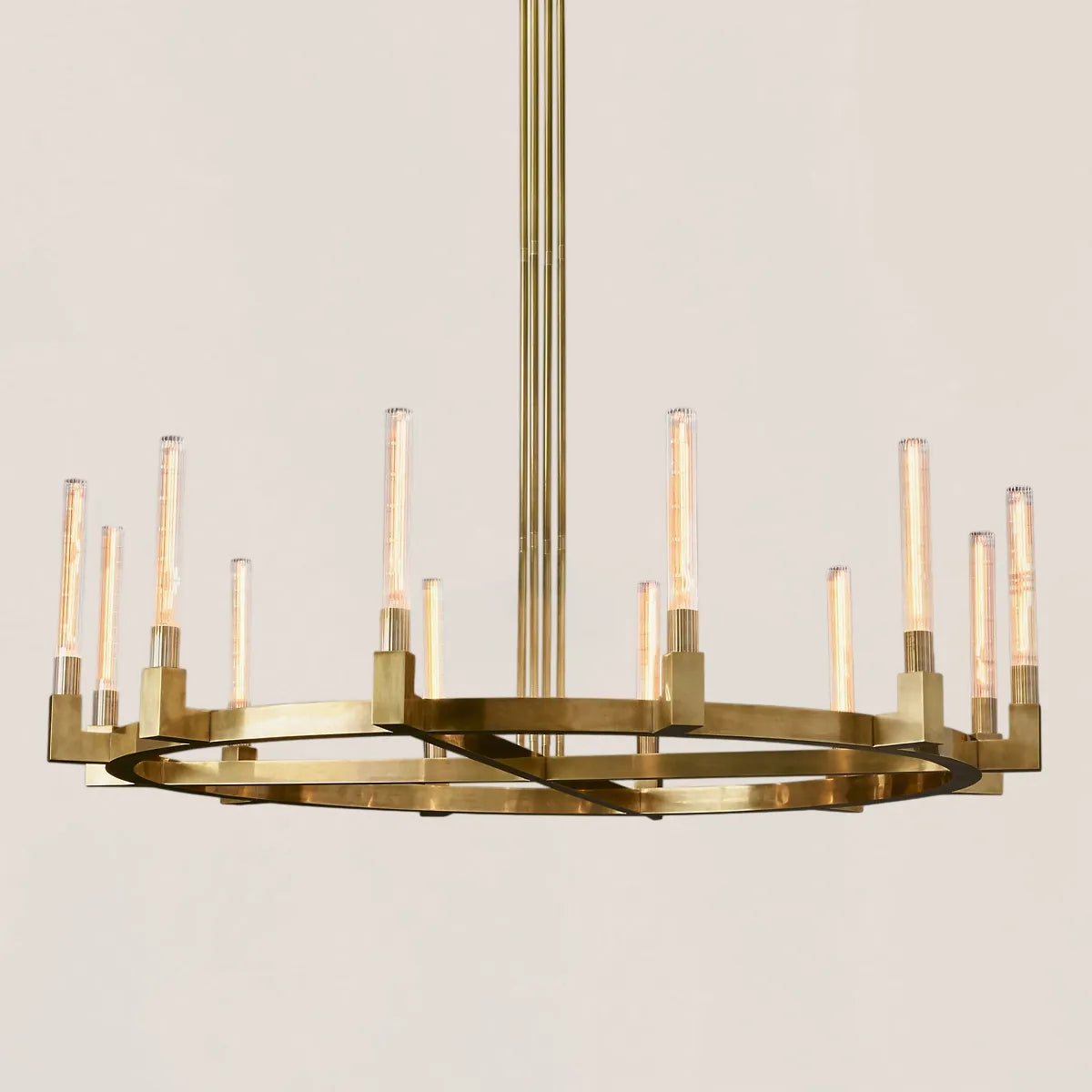 Cannele Glass Round Chandelier