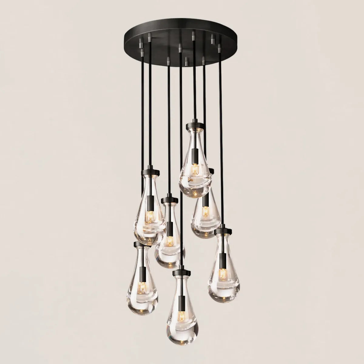 Rain Round Modern Chandelier Light