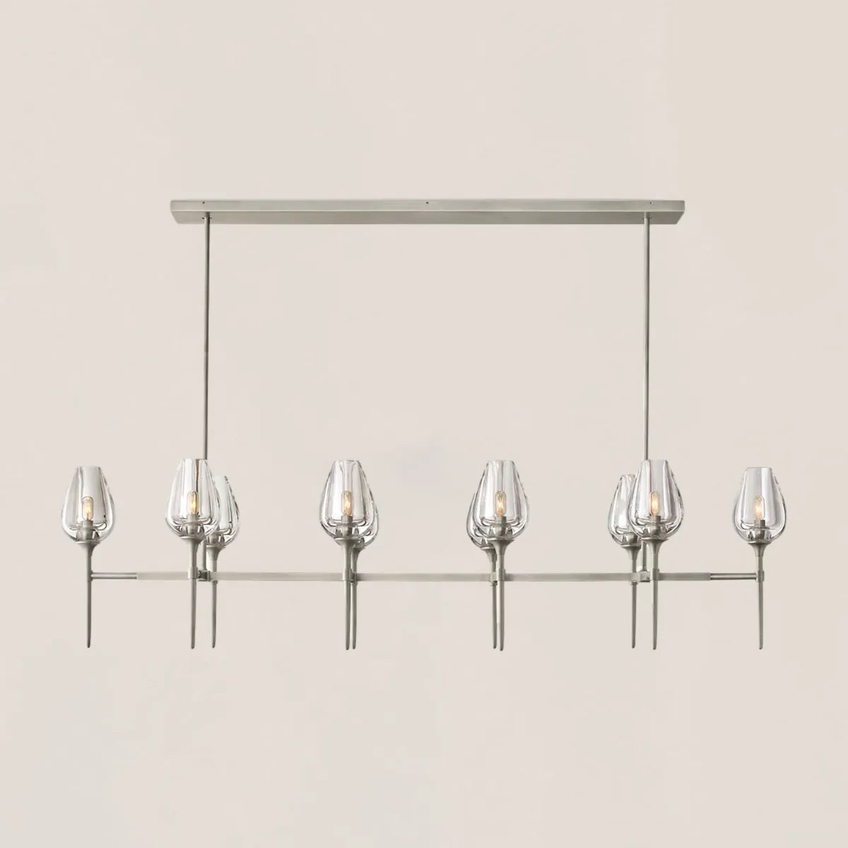 Tulip Crystal Linear Chandelier