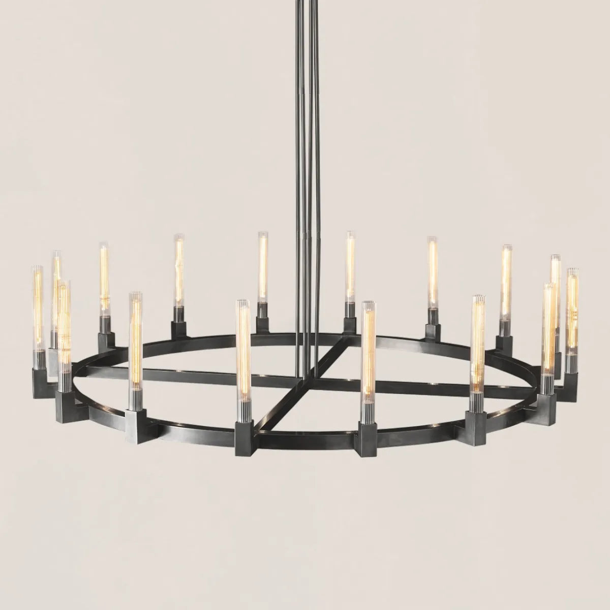 Cannele Glass Round Chandelier
