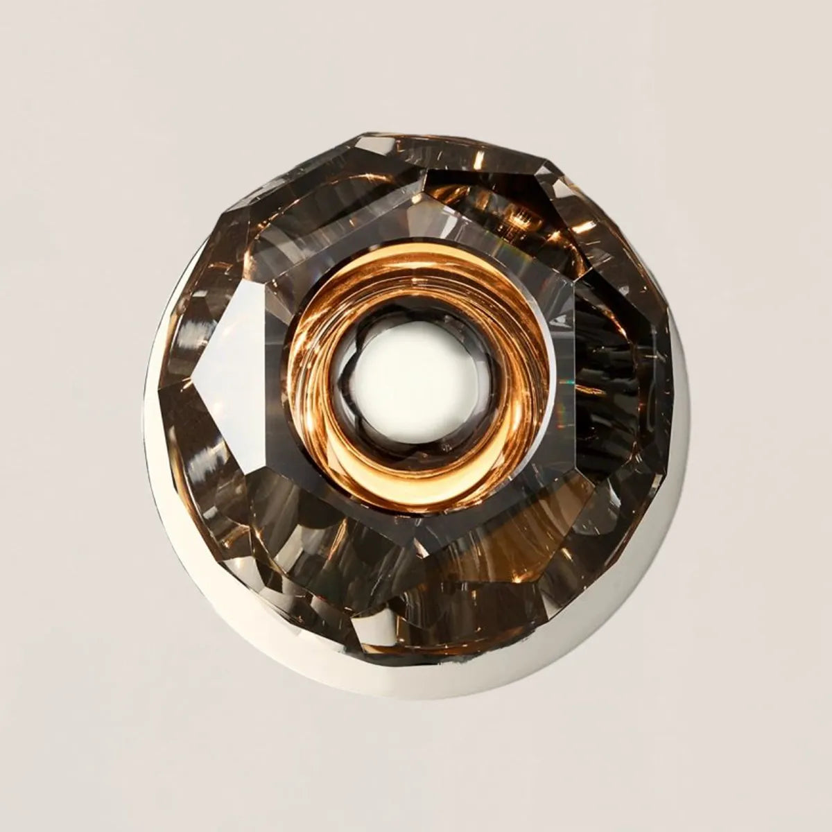 Boule De Crystal Smoke Petite Wall Sconce