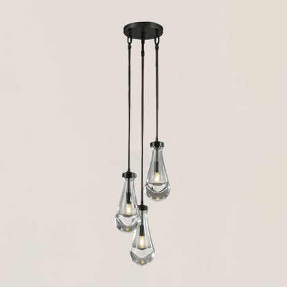 Raindrop Rod Round Chandelier