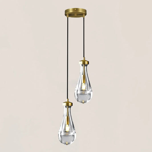 Raindrop Round Cord Pendant