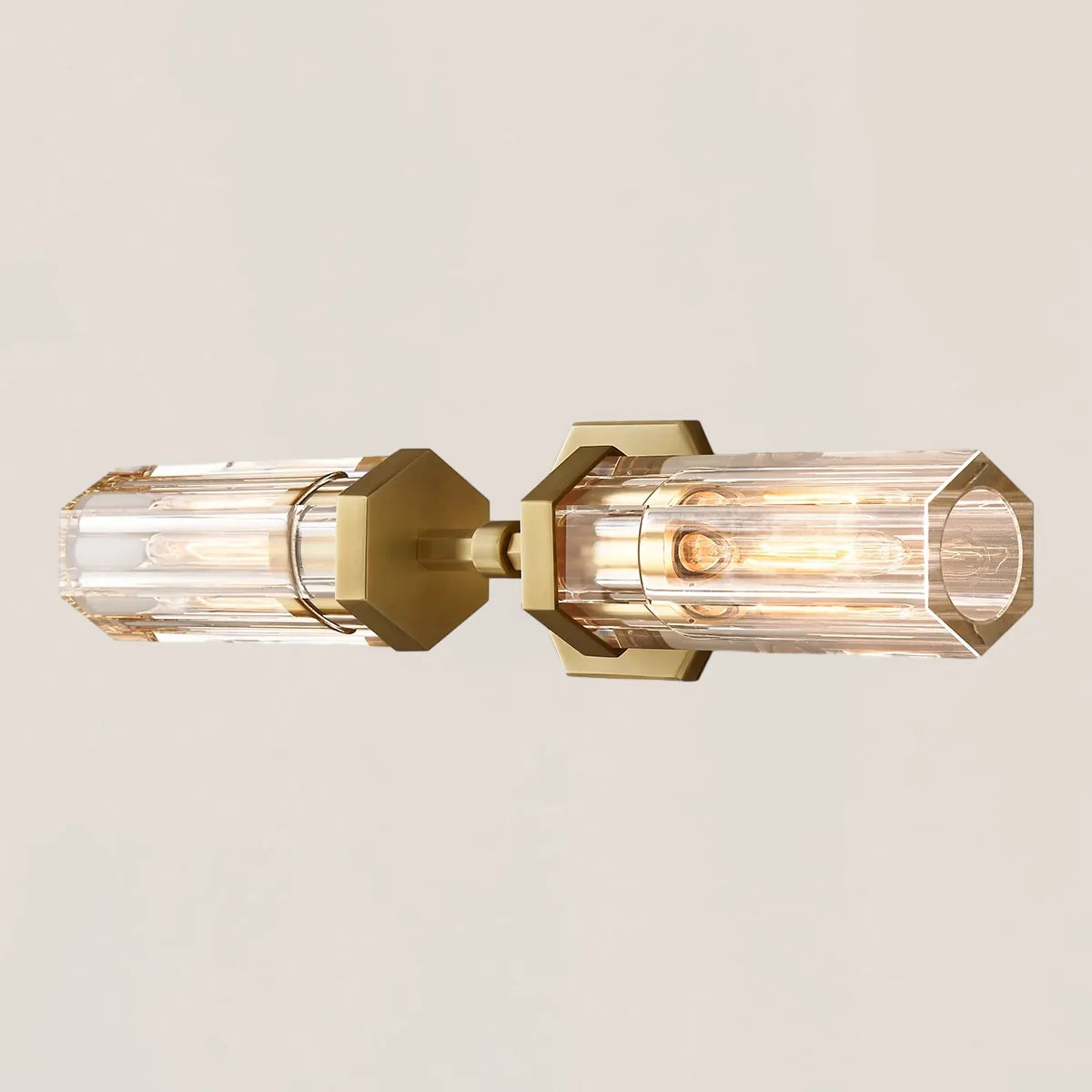 Lambeth Hexagonal Linear Short Wall Sconce