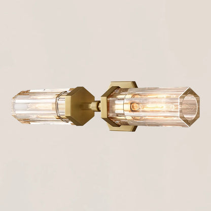 Lambeth Hexagonal Linear Short Wall Sconce
