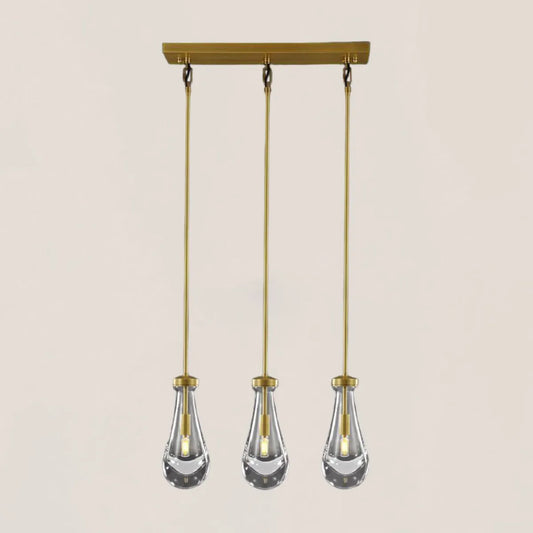 Raindrop Rectangular Pendant