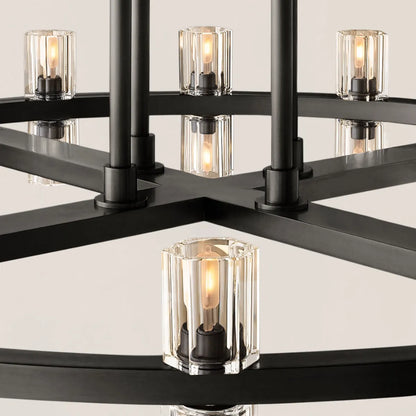 Arcachon Led Round Two-tier Chandelier 60"