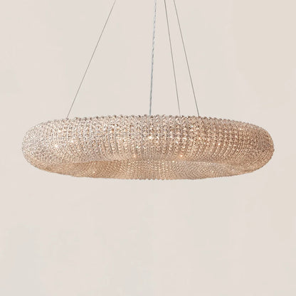 Halo Crystal Round LED Chandelier