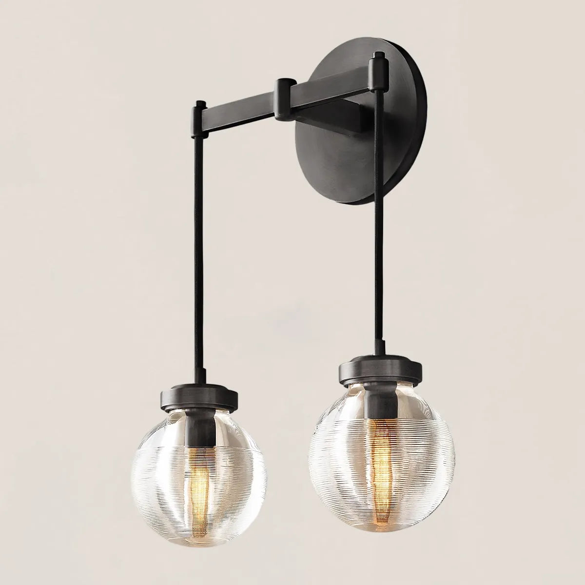 Pearl Drops Double Sconce