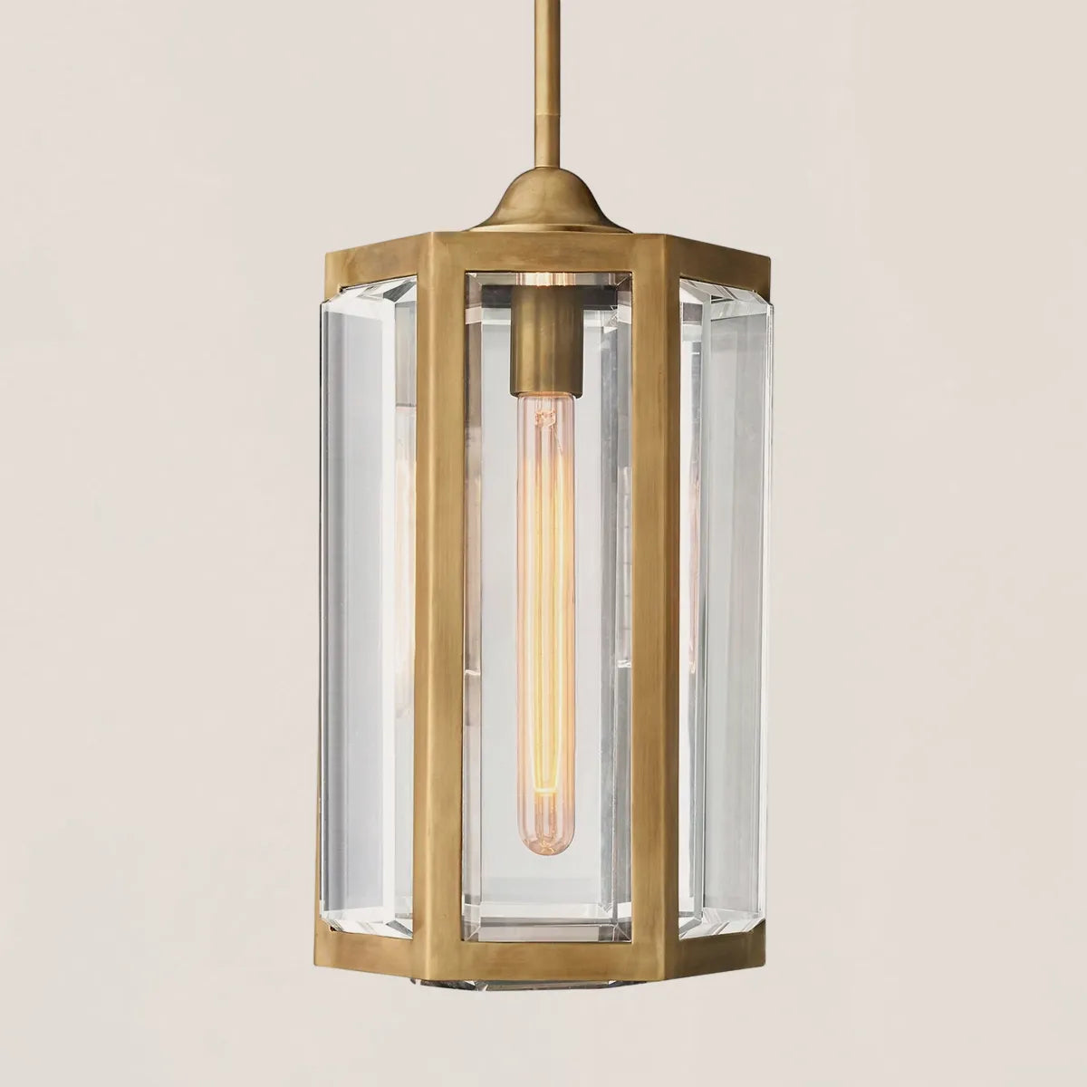 Chevalier Brass Crystal Pendant