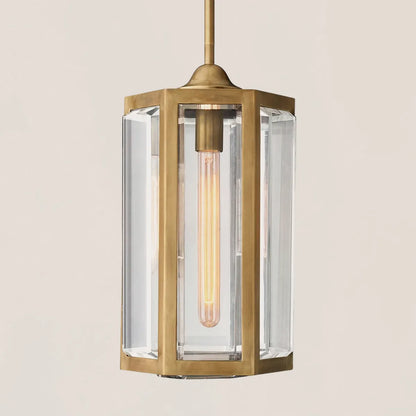 Chevalier Brass Crystal Pendant