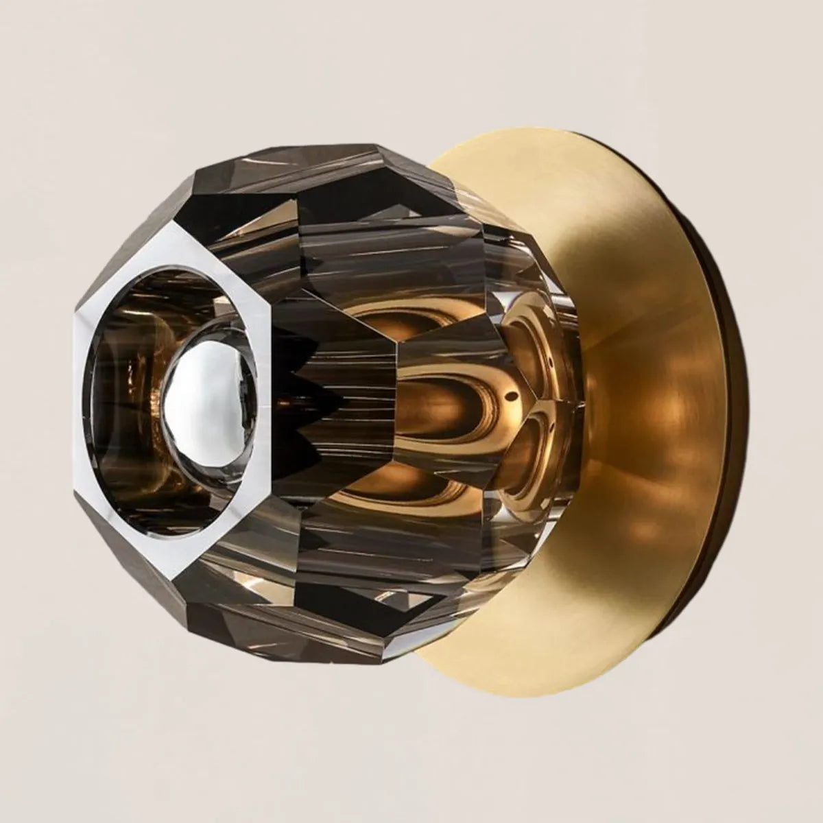 Boule De Crystal Smoke Petite Wall Sconce