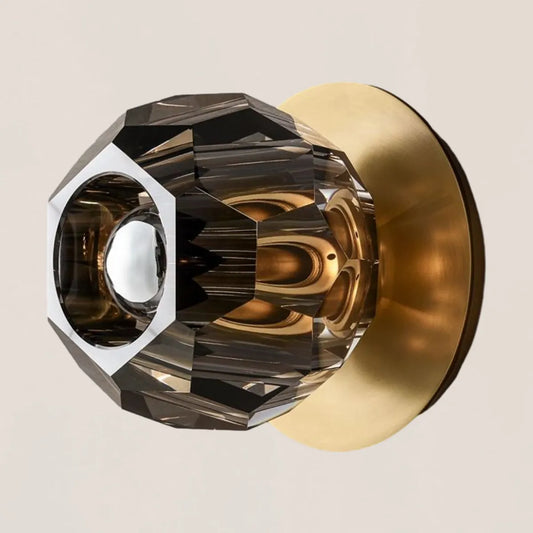 Boule De Crystal Smoke Petite Wall Sconce