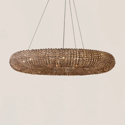 Halo Crystal Round LED Chandelier