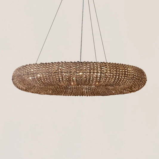 Halo Crystal Round LED Chandelier