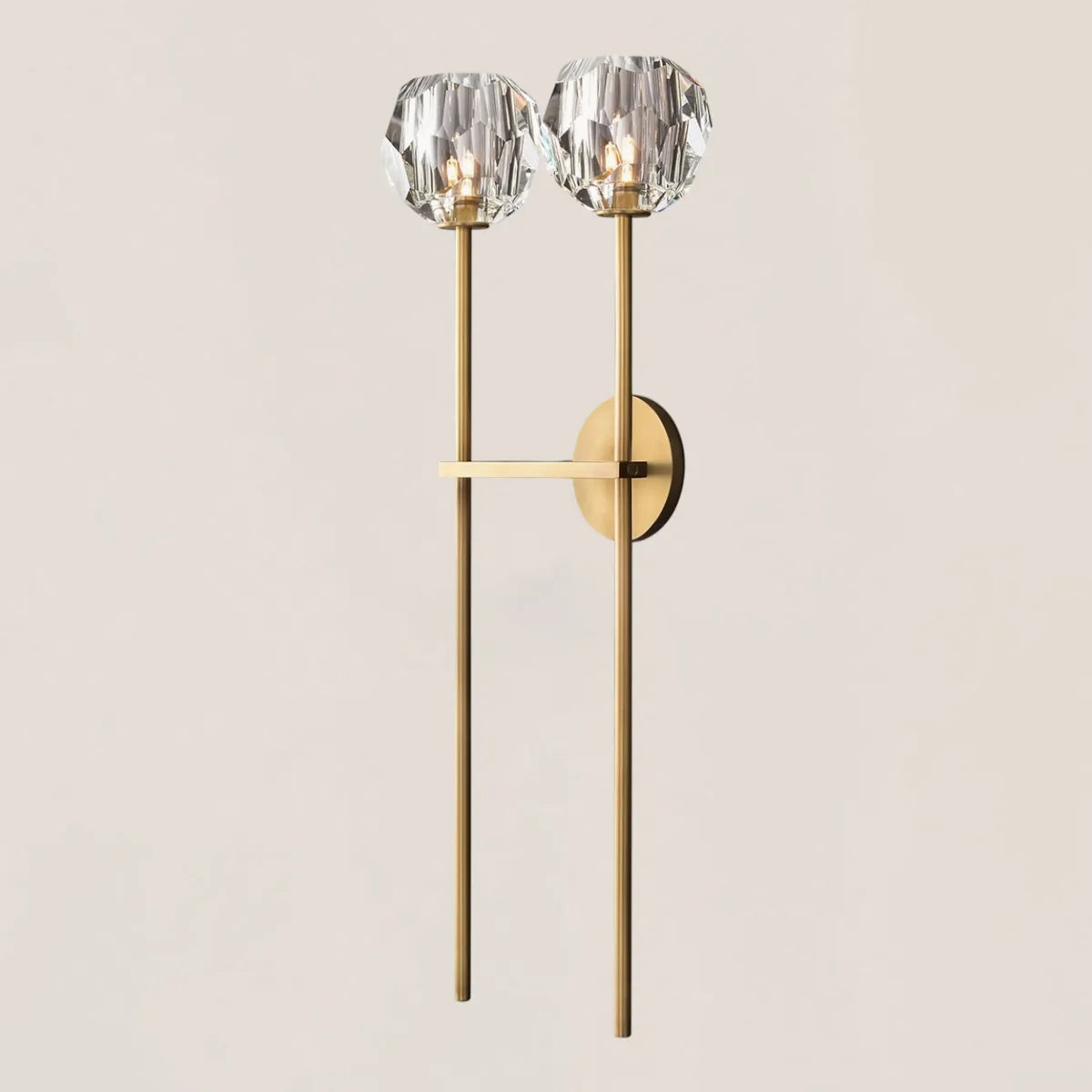 Boule De Crystal Double Grand Wall Sconce