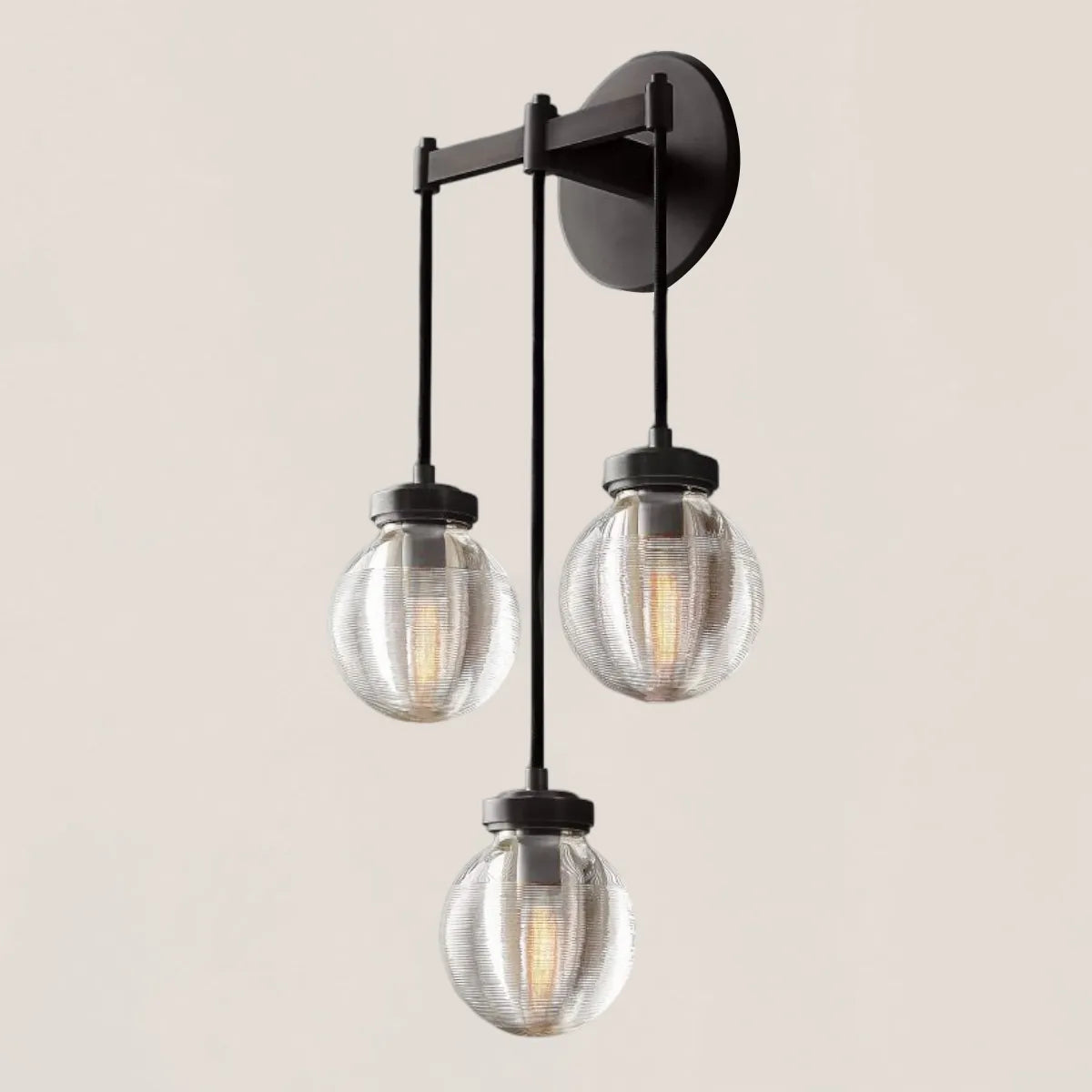 Pearl Spherical Modern Triple Wall Sconce