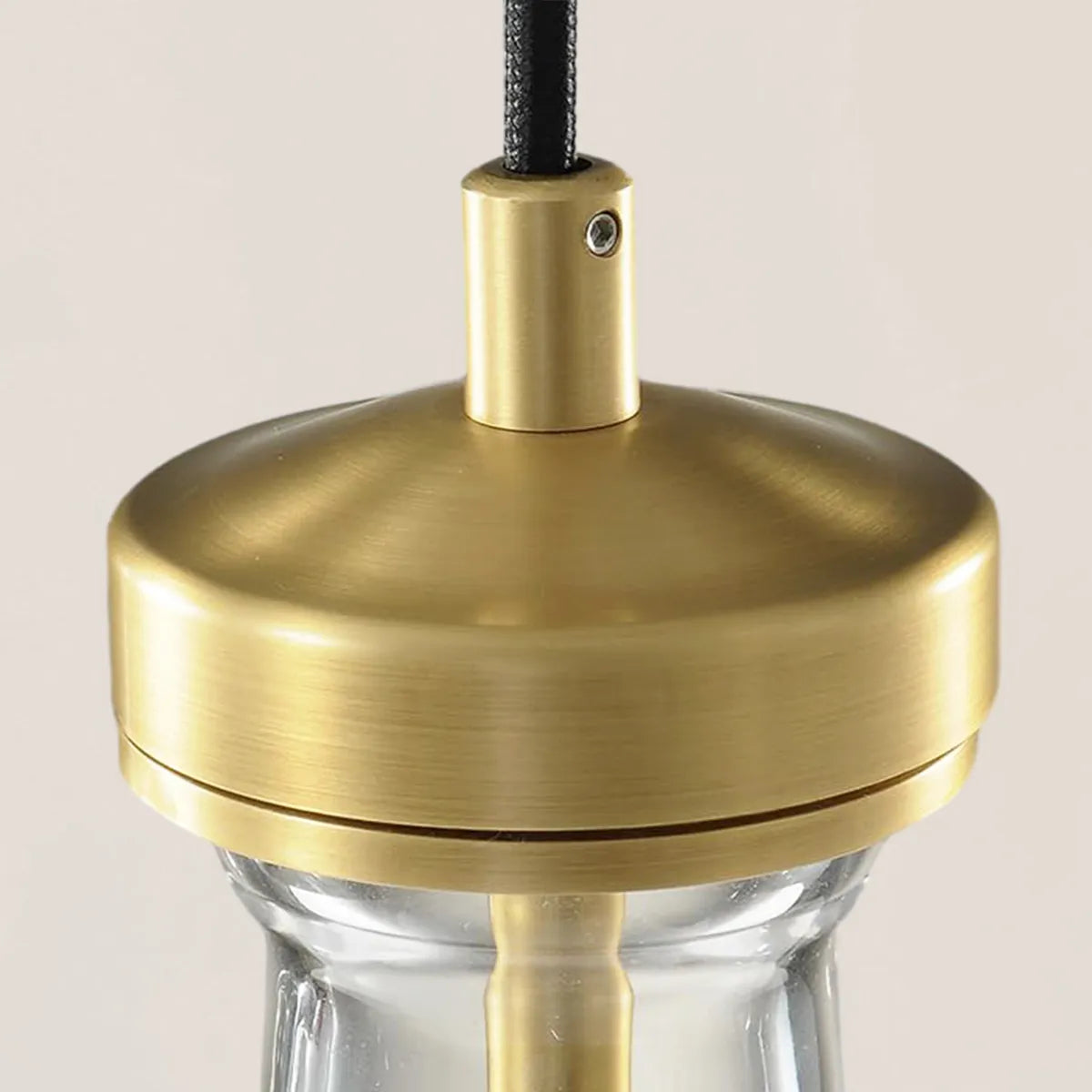 Raindrop Round Cord Pendant