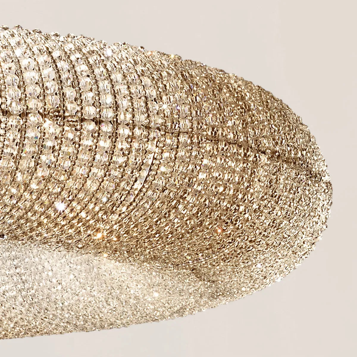 Halo Crystal Round LED Chandelier