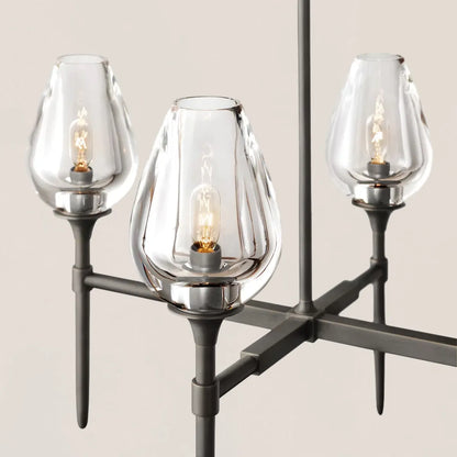 Tulip Crystal Linear Chandelier