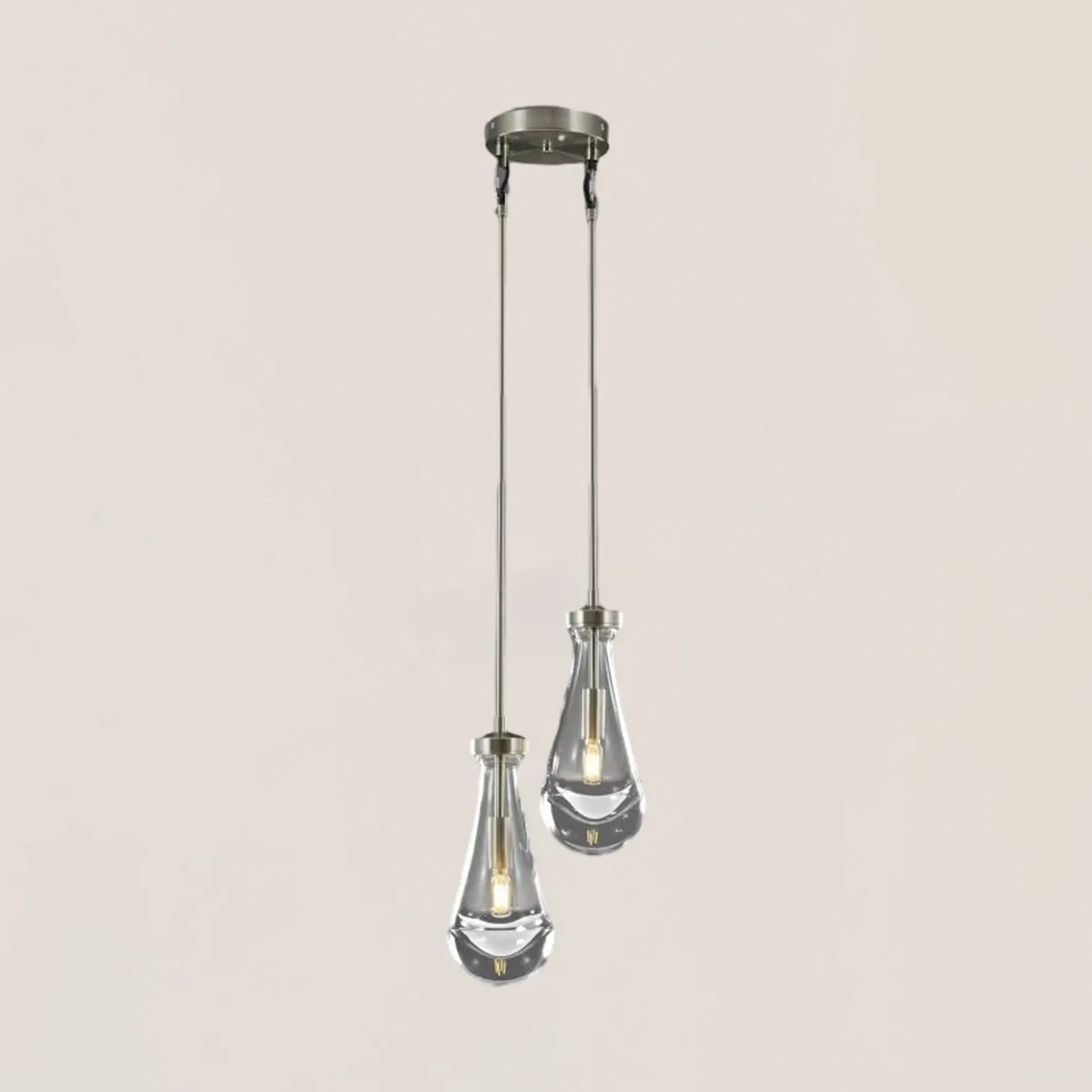 Raindrop Rod Round Chandelier