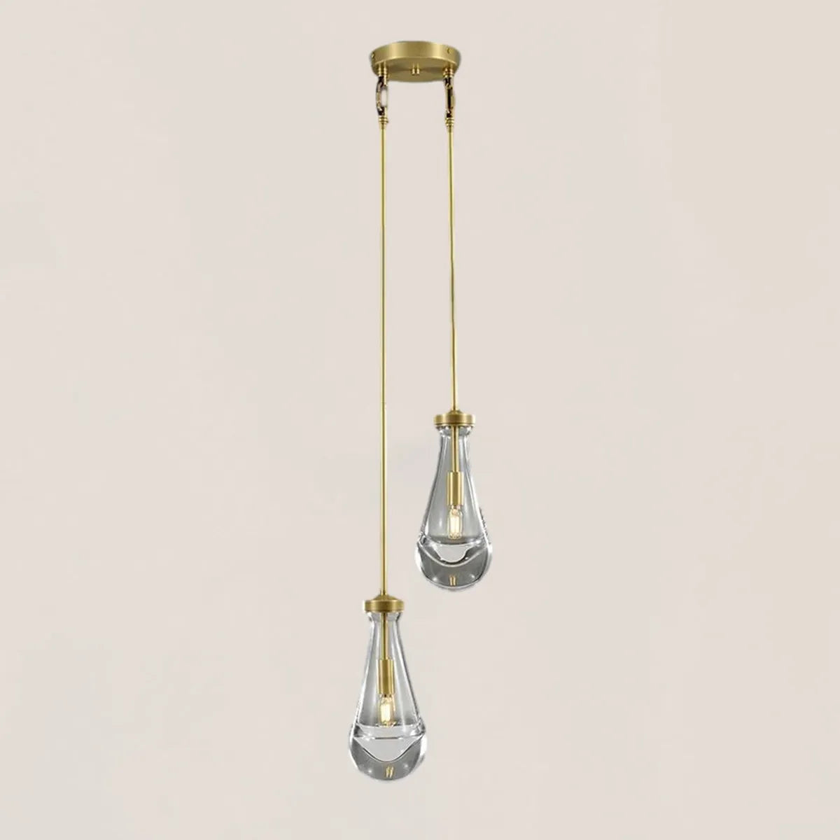 Raindrop Rod Round Chandelier