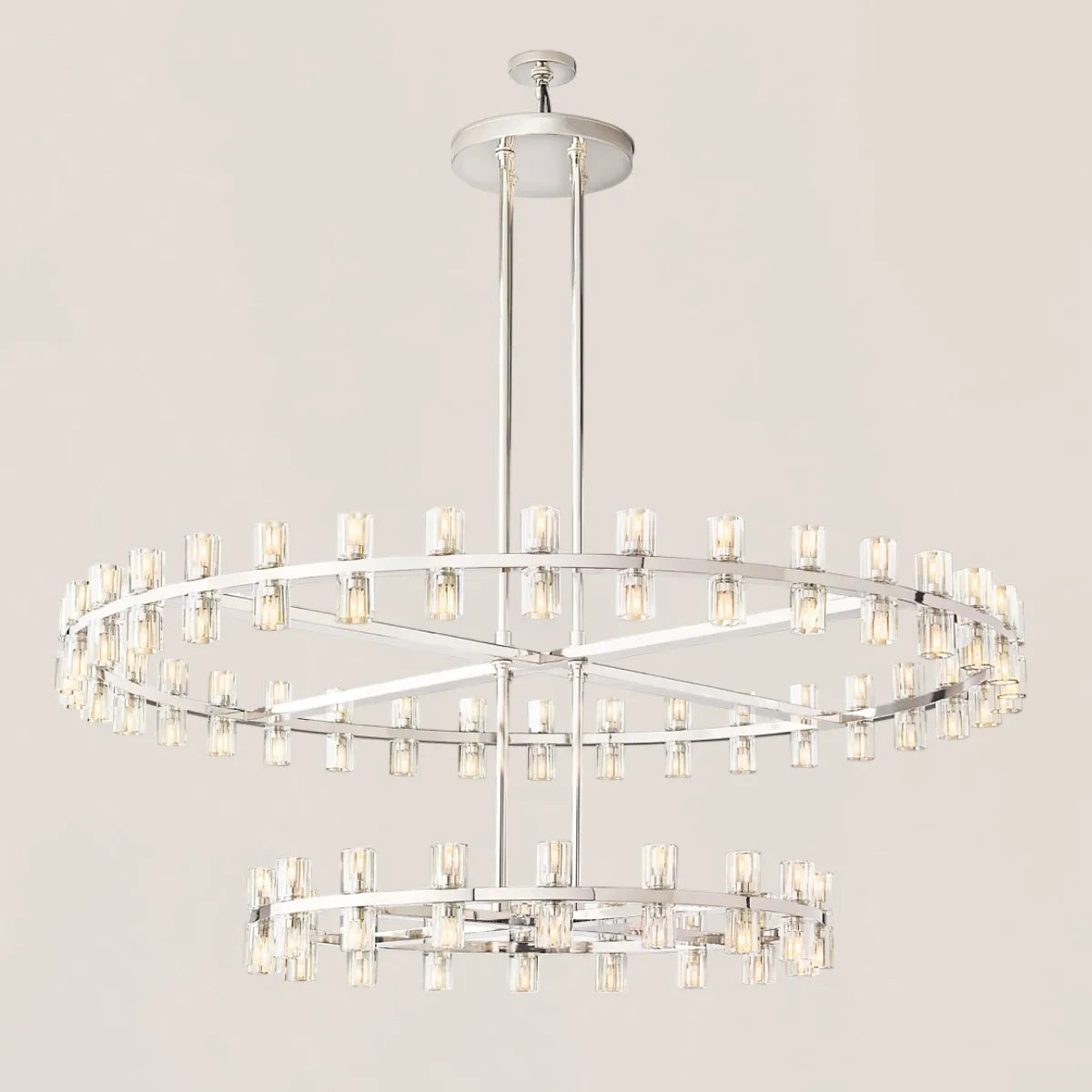 Arcachon Led Round Two-tier Chandelier 60"
