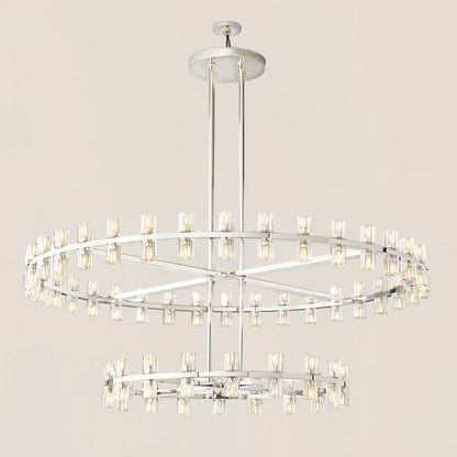 Arcachon Led Round Two-tier Chandelier 60"