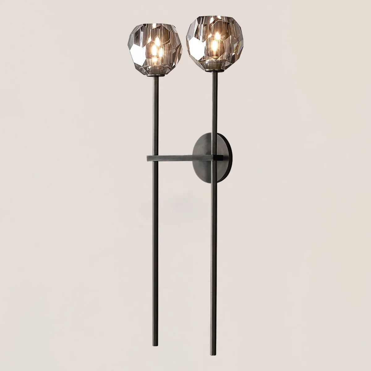 Boule De Crystal Double Grand Wall Sconce