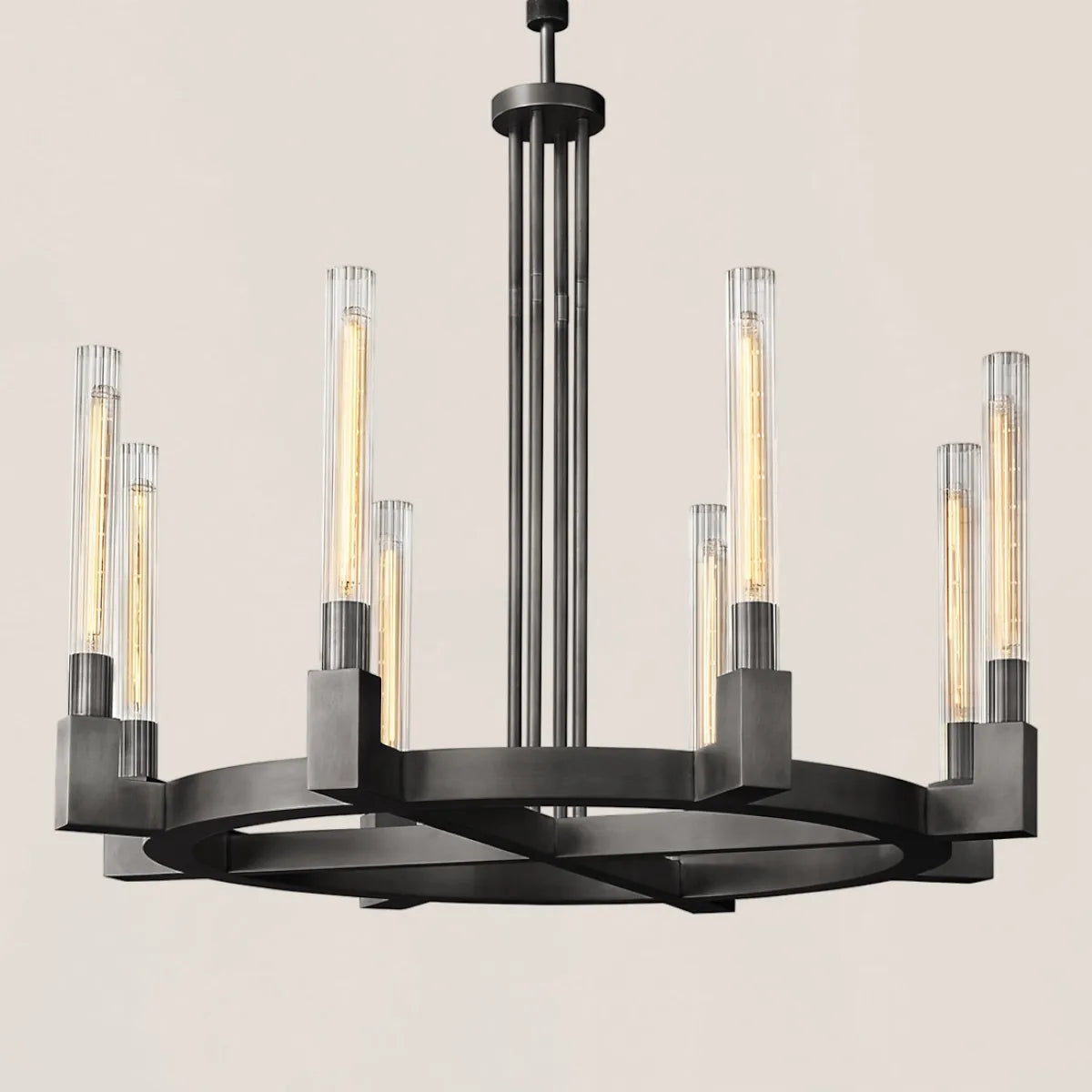 Cannele Glass Round Chandelier