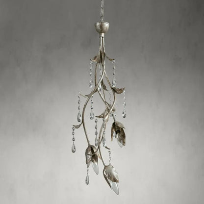 Gothic Viticci Silver Pendant 28"