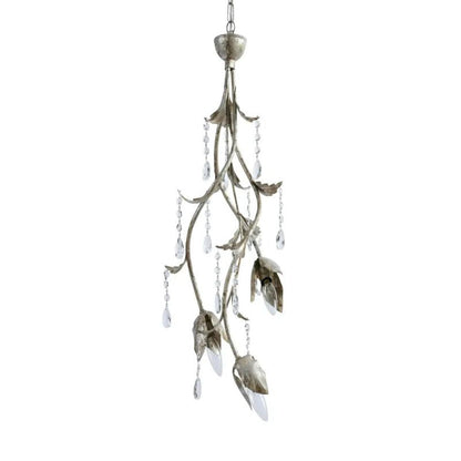 Gothic Viticci Silver Pendant 28"