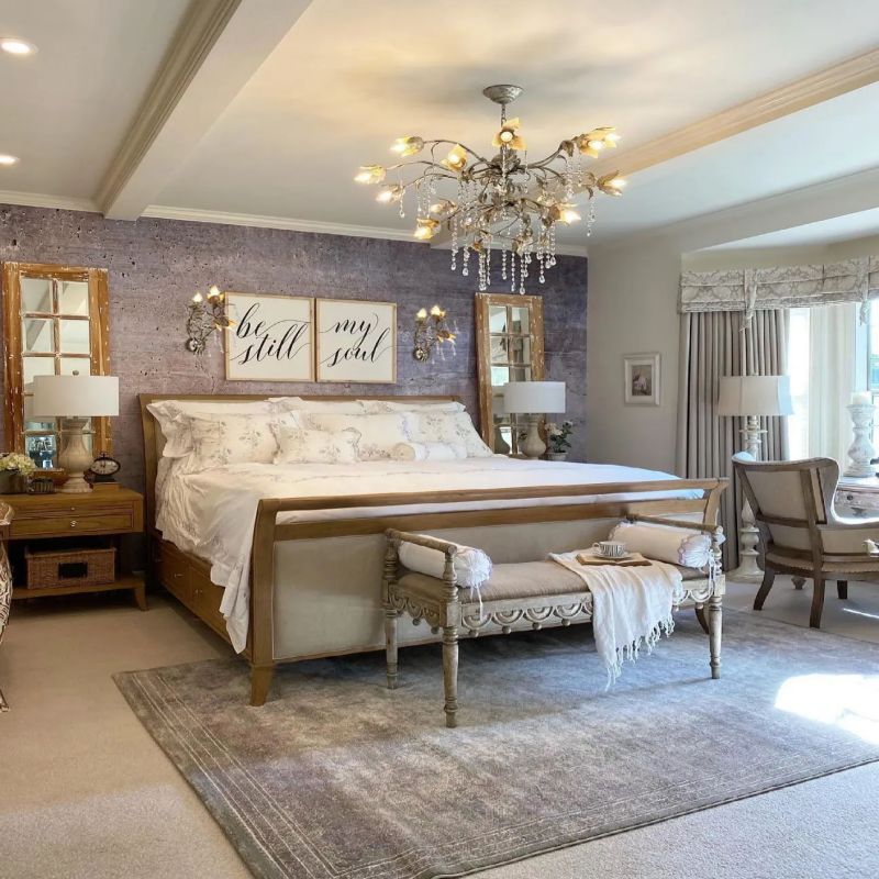 Gothic Viticci Silver Round Chandelier 40"