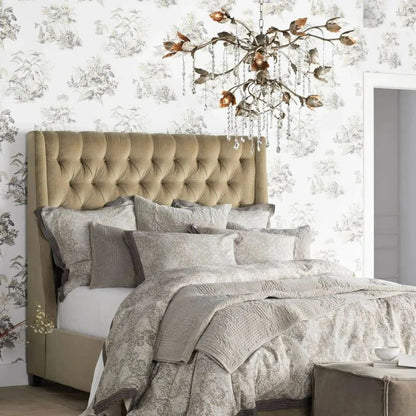 Gothic Viticci Silver Round Chandelier 40"