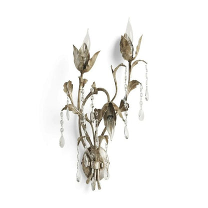 Gothic Viticcio Silver Wall Sconce