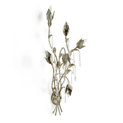 Gothic Viticcio Silver Wall Sconce