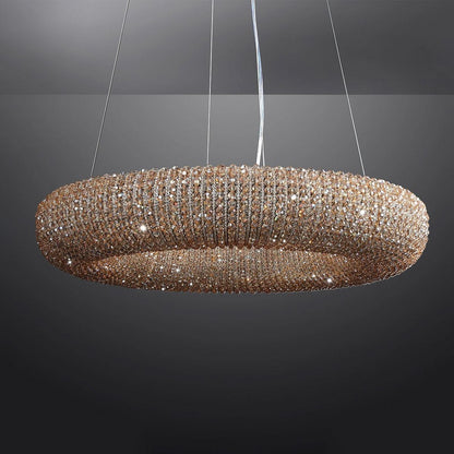 Halo Crystal Round LED Chandelier