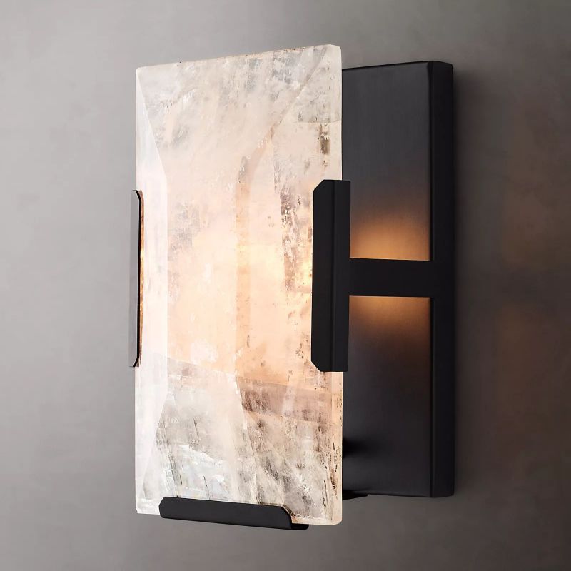 Harlow Calcite Short Wall Sconce