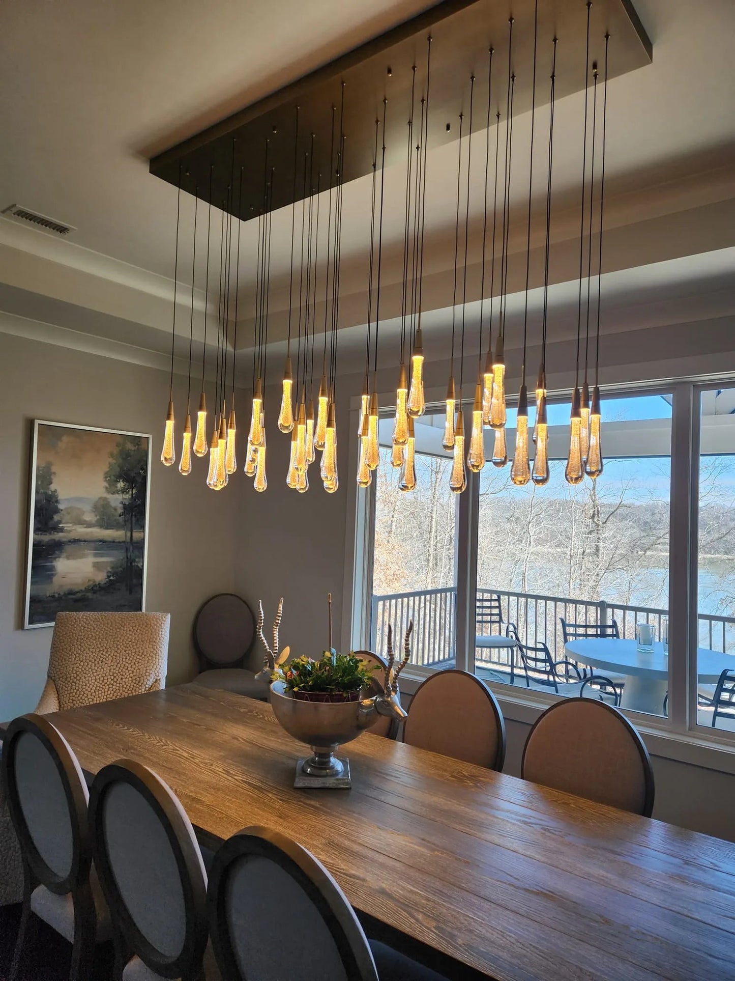 Solitaire Linear Chandelier