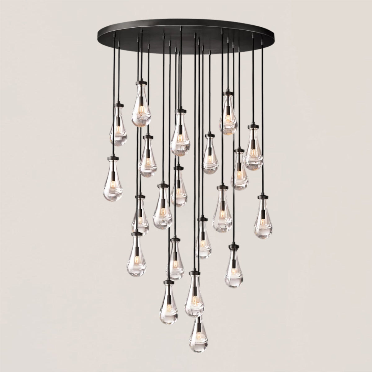 Rain Round Modern Chandelier Light